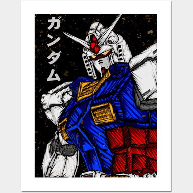 Gundam rx 78 Wall Art by Amartwork